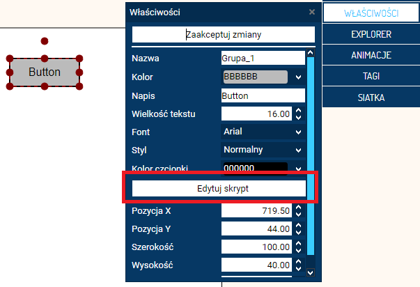 Właściwości przycisku